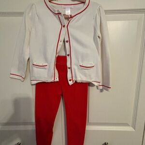 Janie and Jack White and Red Kids Matching Set